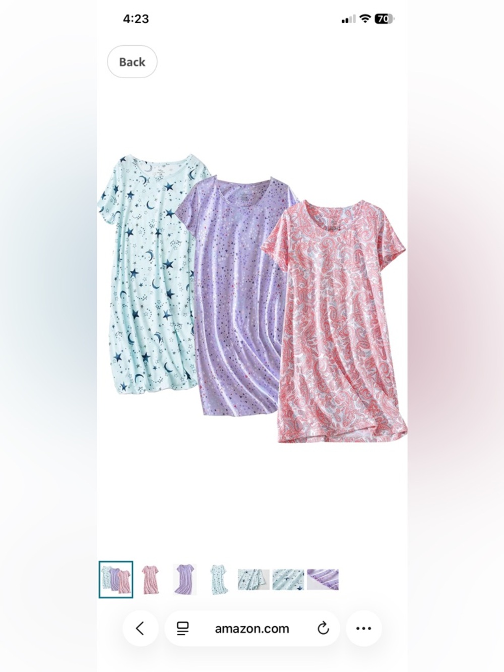 NWT 3-pack set of new women’s XL Sleep t-a shirt dresses from Amazon